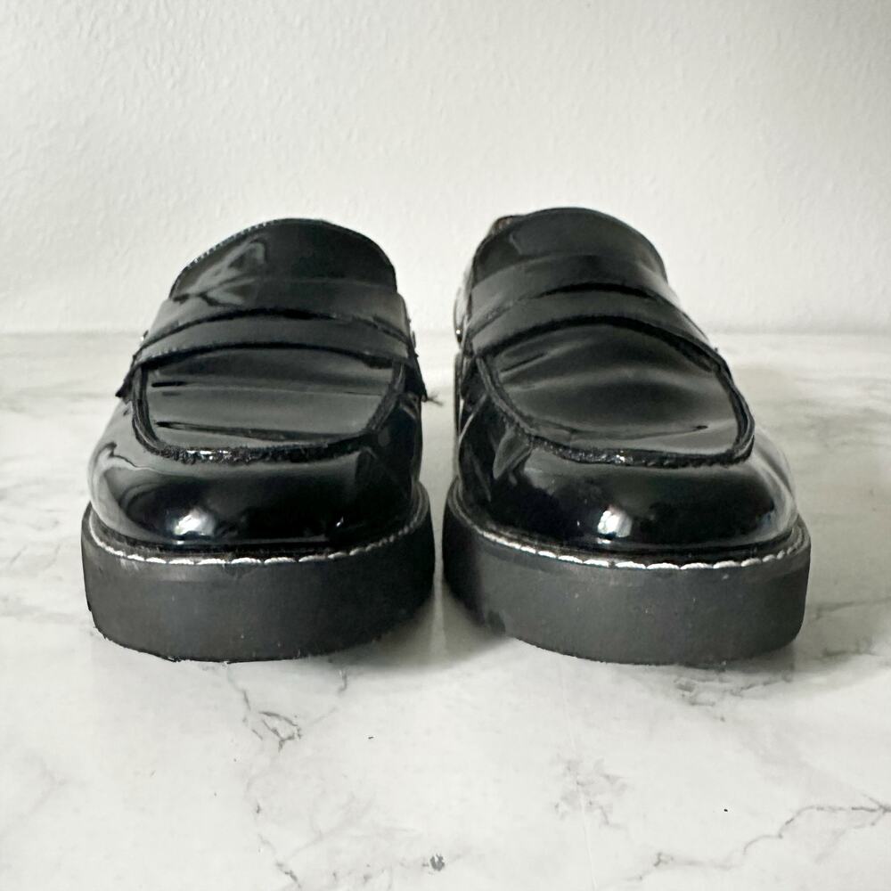 Black Patent Leather Loafers - Picture 2 of 9